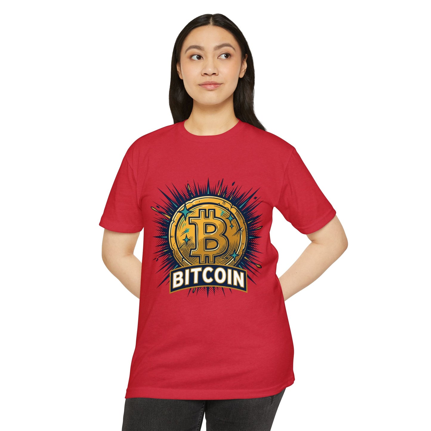 Camiseta gráfica de Bitcoin — Camiseta vintage de moneda criptográfica