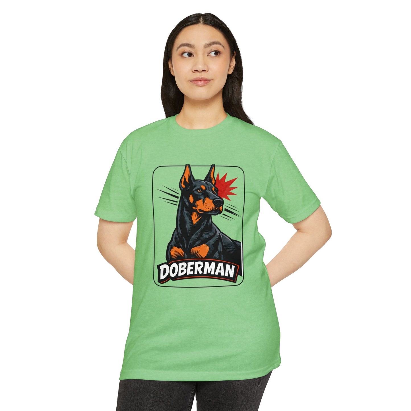 Doberman Graphic T-Shirt — Bold Vintage Canine Design