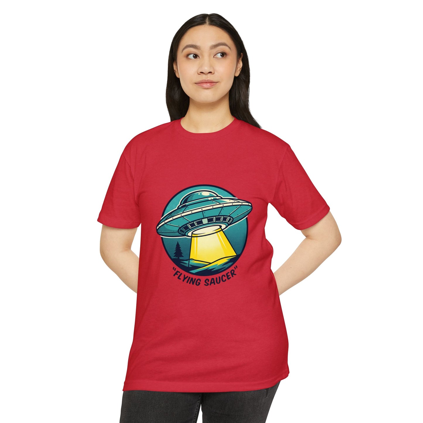 Retro Flying Saucer UFO T-Shirt — Vintage Space Graphic Tee