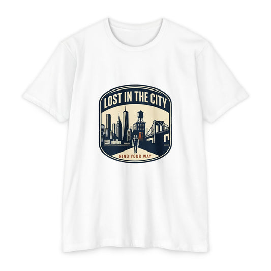 Find Your Way Vintage Urban Skyline T-Shirt