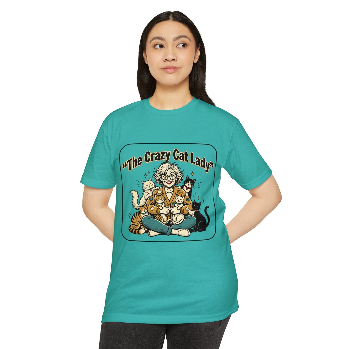 Crazy Cat Lady Retro Cat Mom T-Shirt