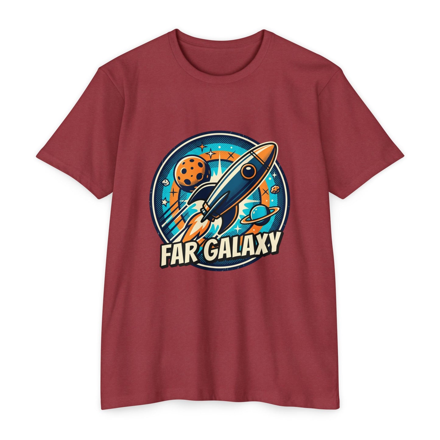 Retro Far Galaxy Rocket T-Shirt — Vintage Space Graphic Tee