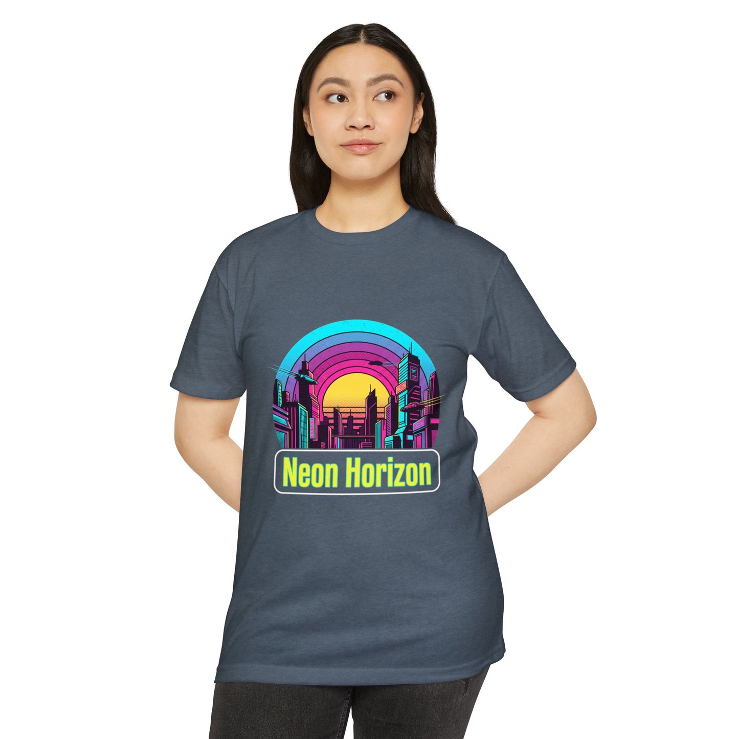 Neon Horizon Retro City T-Shirt