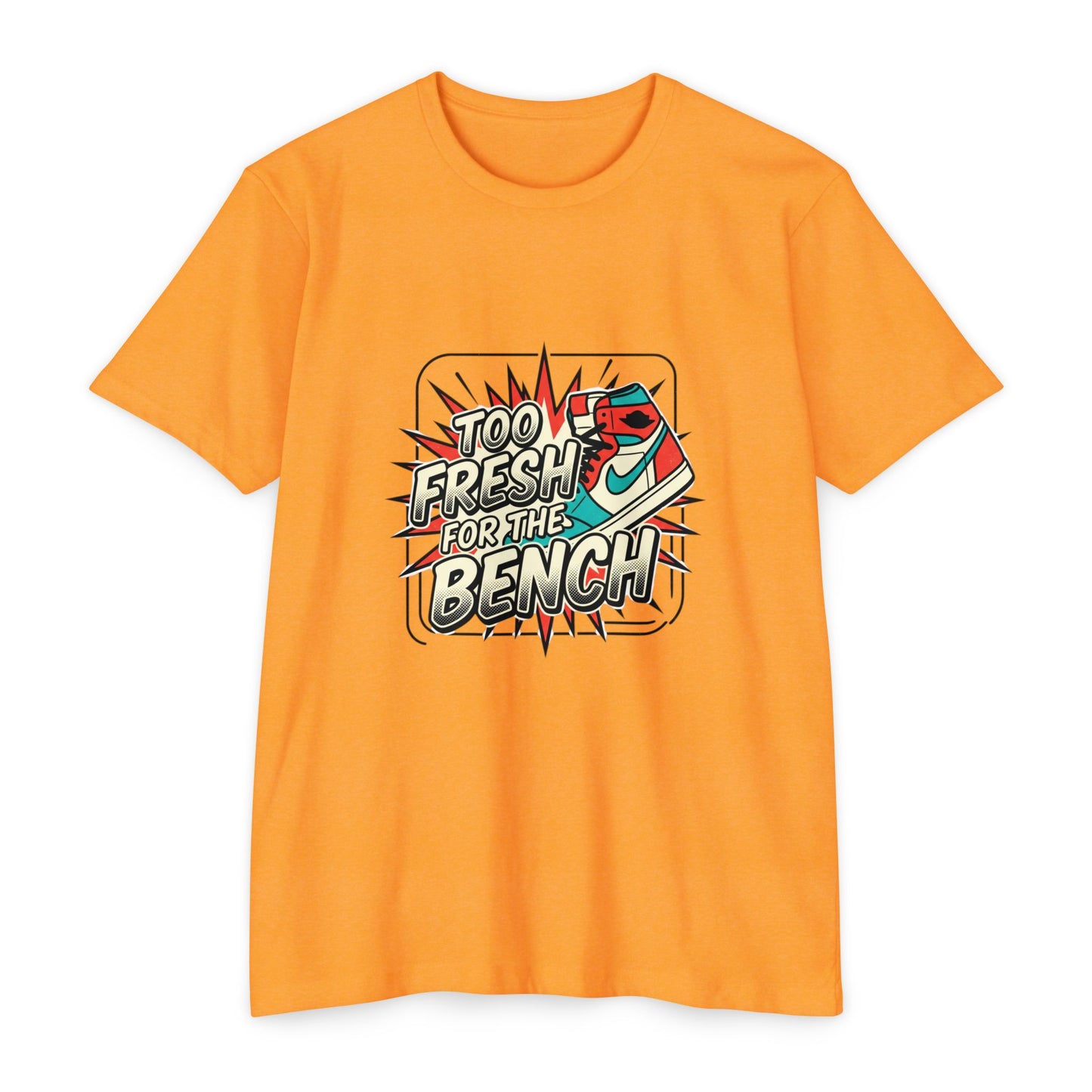 Too Fresh For The Bench Retro Sneaker T-Shirt