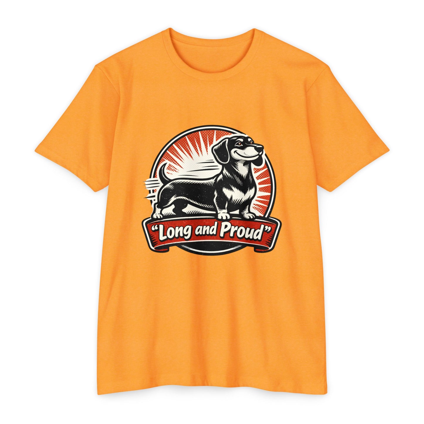 Long and Proud Dachshund T-Shirt — Cute Retro Wiener Dog Tee