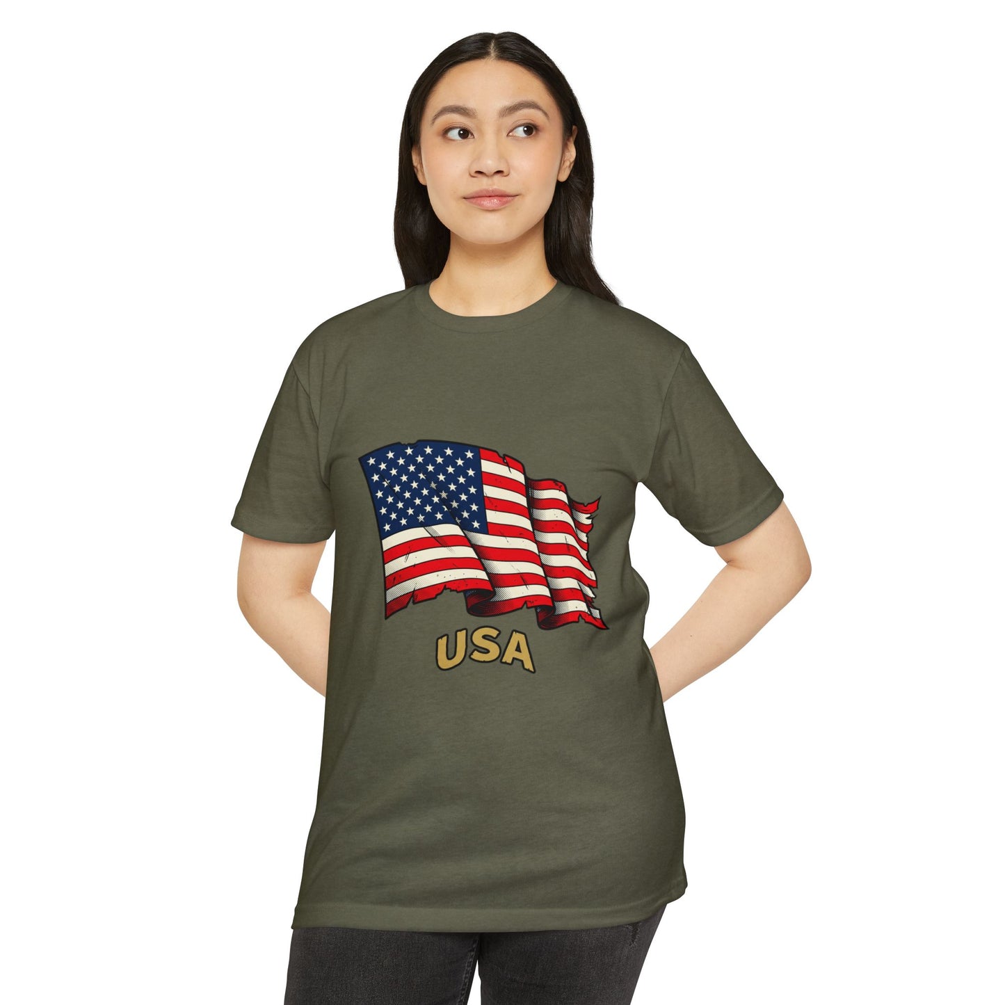 Vintage American Flag T-Shirt — USA Flag Graphic Tee