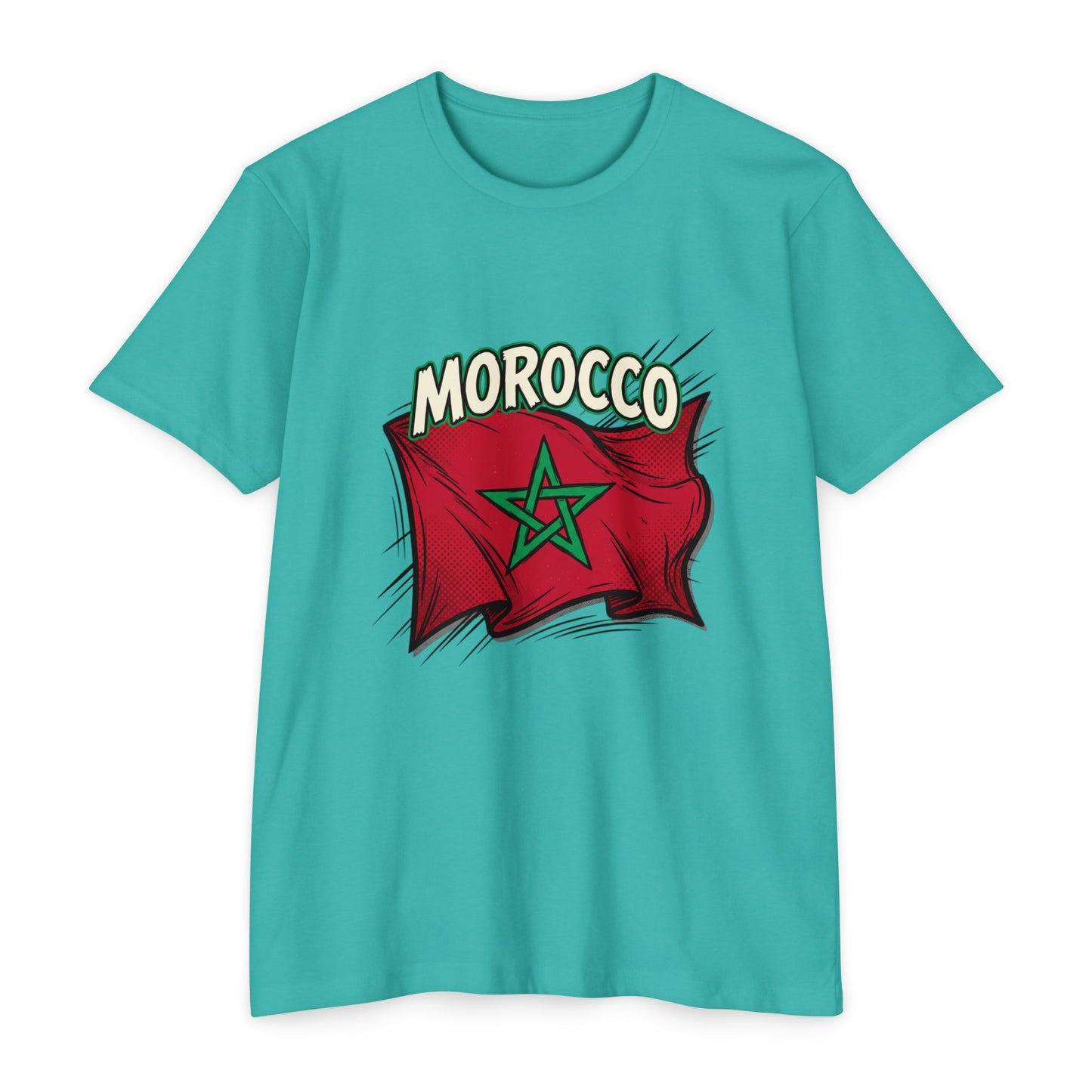 Morocco Flag Vintage Graphic T-Shirt — Moroccan Pride Tee