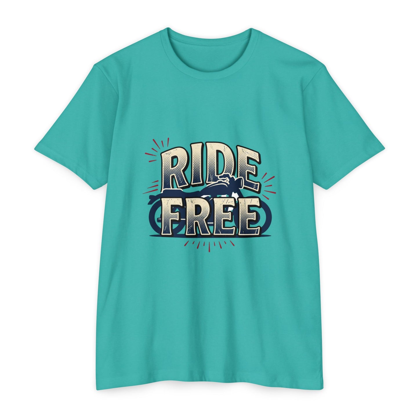 Ride Free Motorcycle T-Shirt — Vintage Biker Graphic Tee