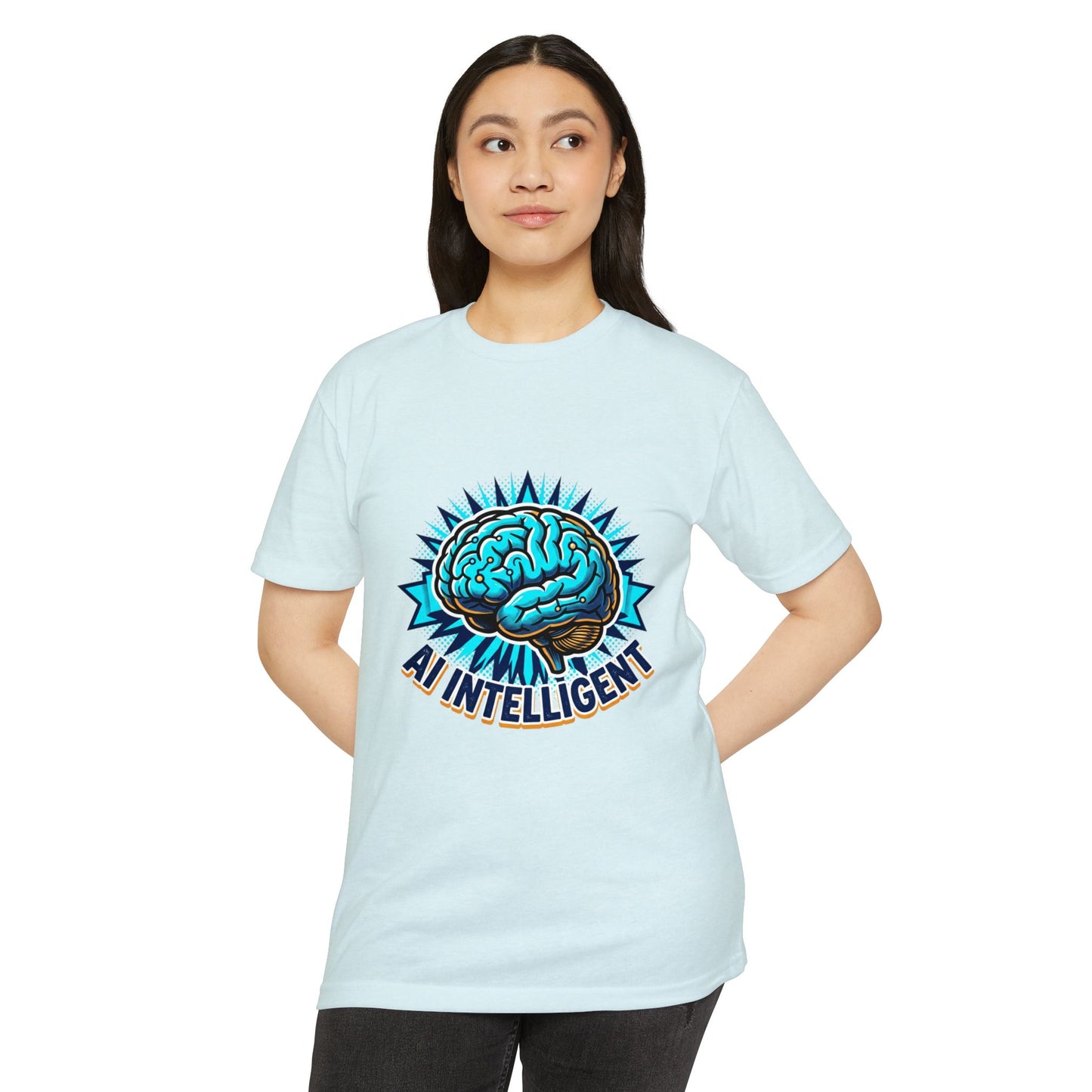 AI Intelligent Brain Graphic T-Shirt — Futuristic Tech Design for AI Enthusiasts