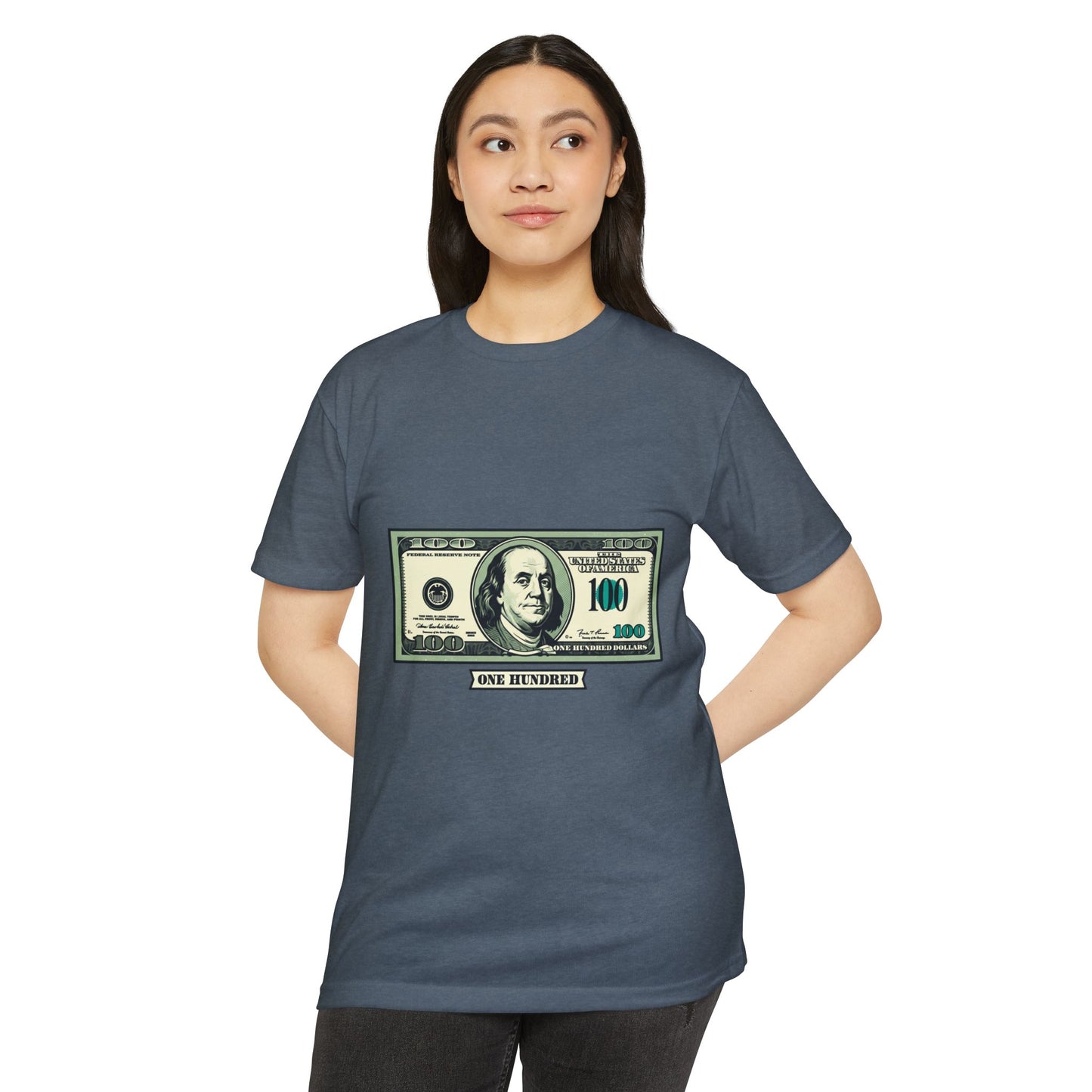 100 Dollar Bill Graphic T-Shirt — Money Print Tee