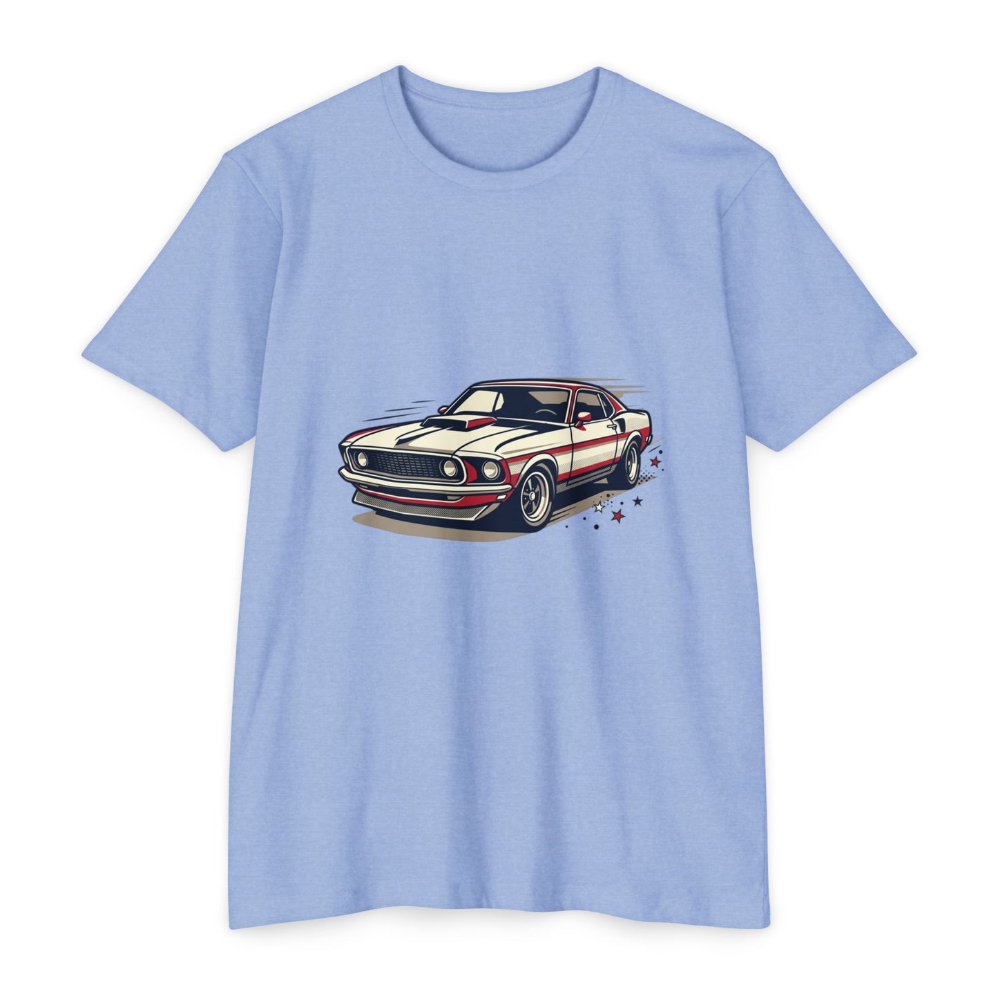 Classic Muscle Car T-Shirt — Retro Racing Illustration Tee