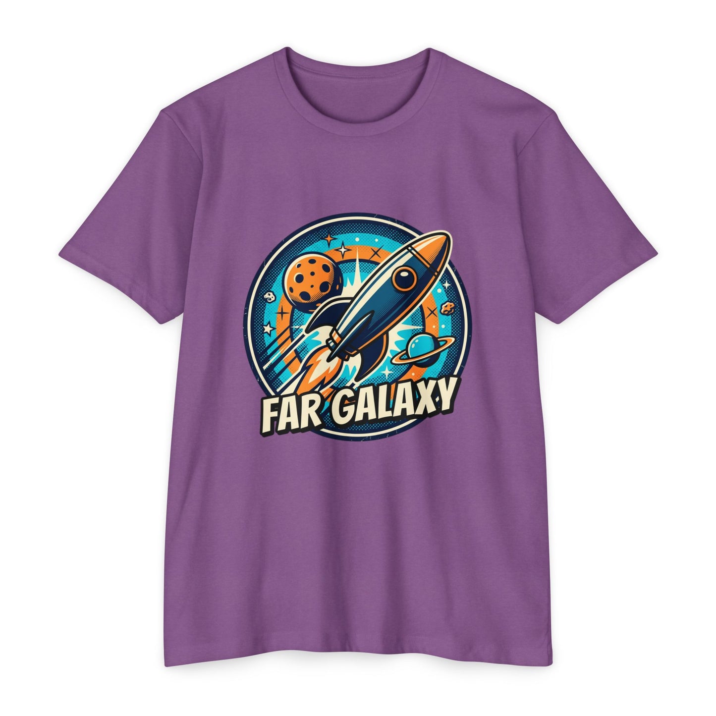 Retro Far Galaxy Rocket T-Shirt — Vintage Space Graphic Tee