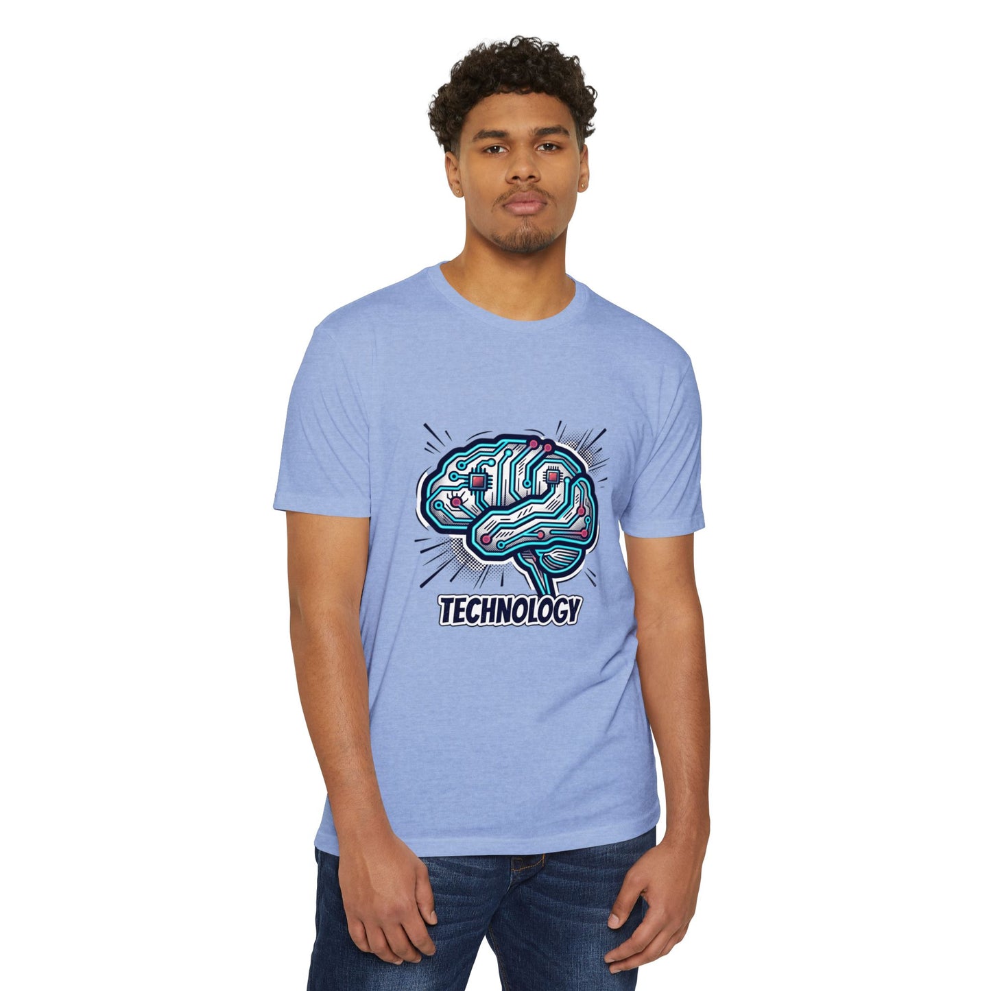 Tech Circuit Brain T-Shirt — Technology Graphic Tee