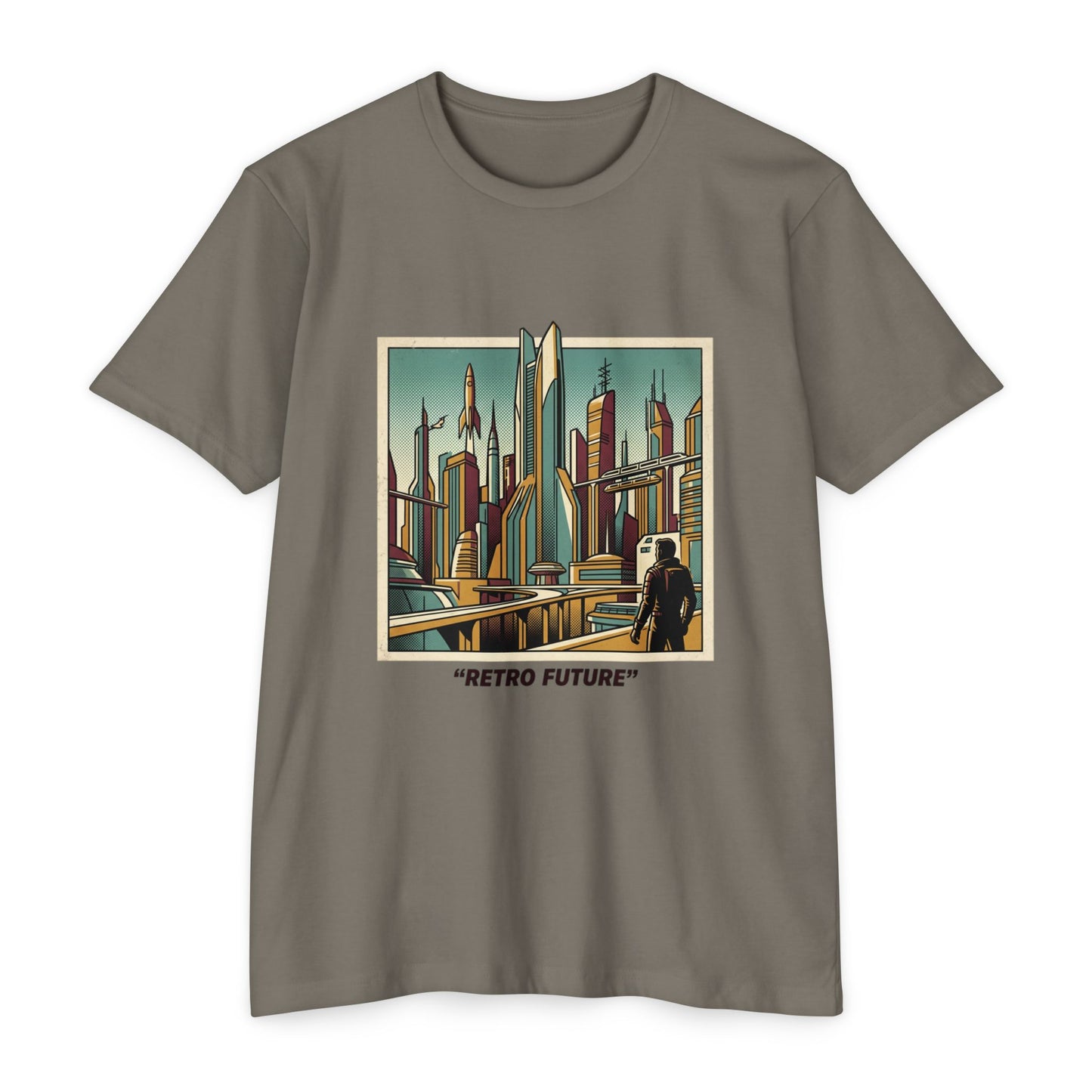 Retro Future Vintage Sci‑Fi City T‑Shirt
