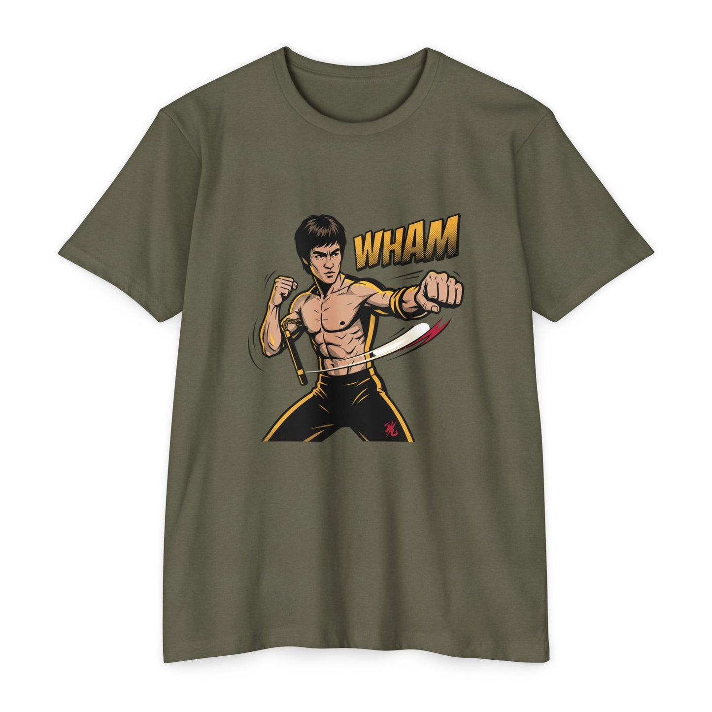 Camiseta gráfica de artes marciales — Camiseta de luchador estilo Bruce 'WHAM'
