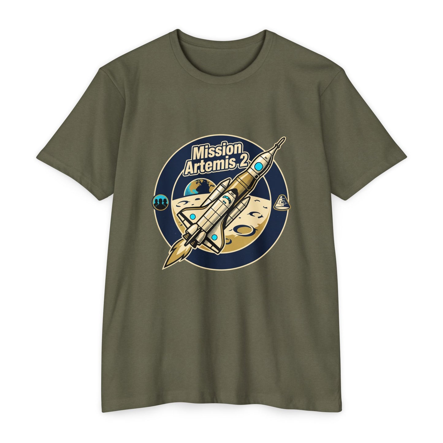 Mission Artemis II Retro Space T-Shirt — Artemis 2 Rocket Tee