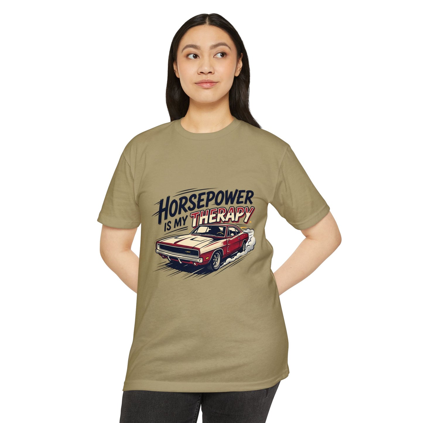 Horsepower Is My Therapy T-Shirt — Racing & Car Enthusiast Tee