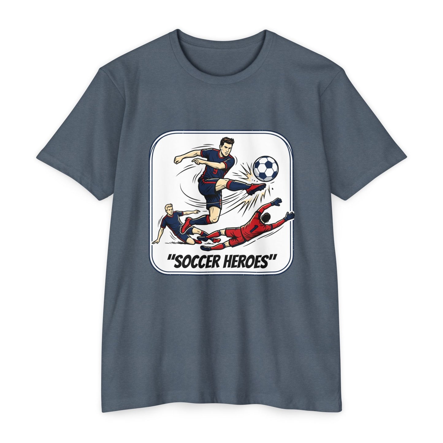 Soccer Heroes T-Shirt — Vintage Comic Soccer Graphic Tee