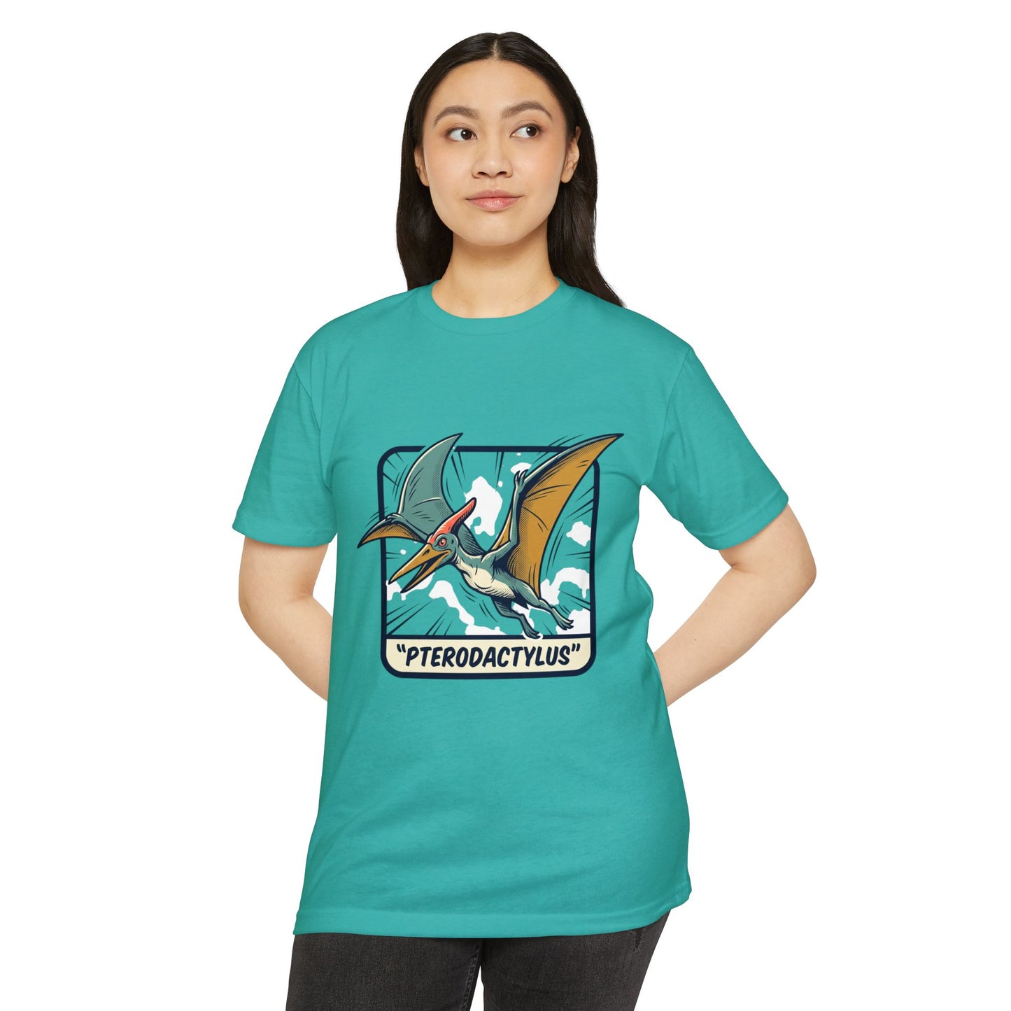 Vintage Pterodactylus Dino T-Shirt — Retro Dinosaur Graphic Tee