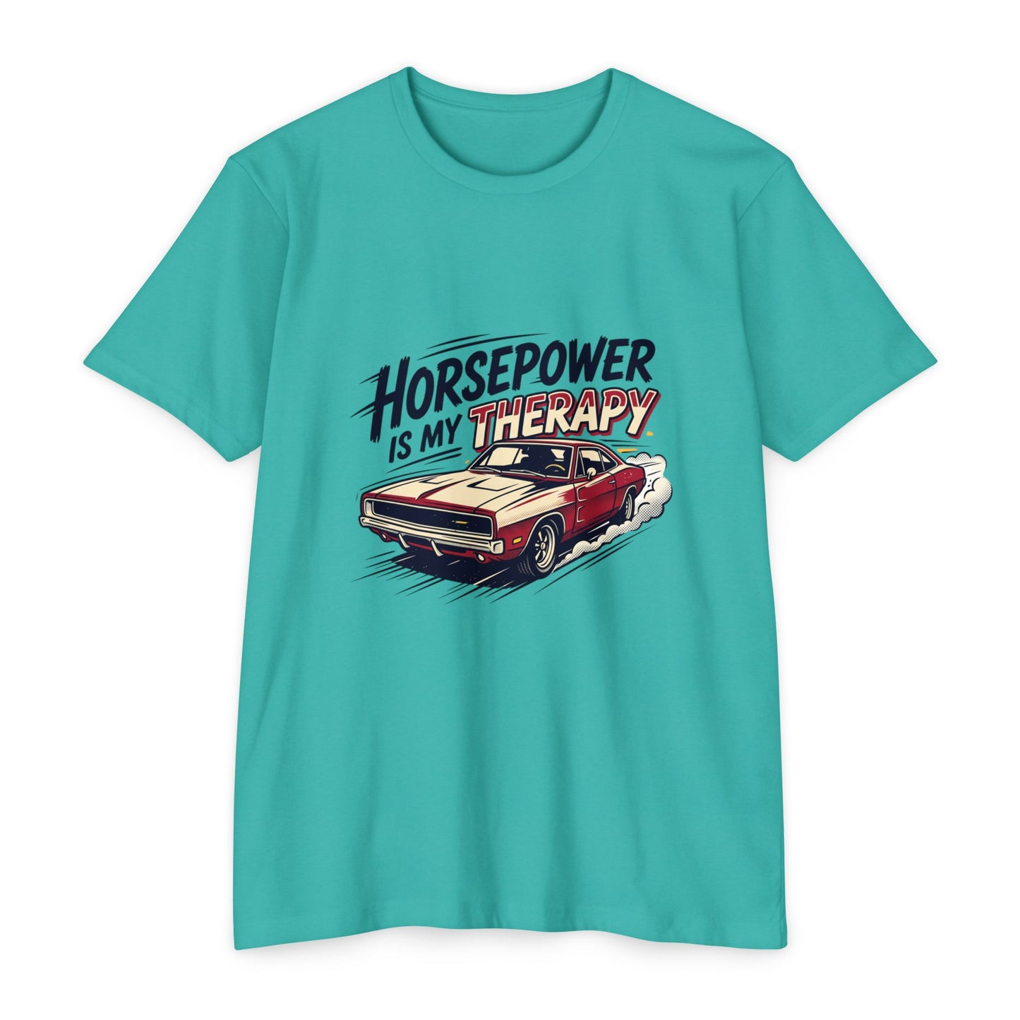 Horsepower Is My Therapy T-Shirt — Racing & Car Enthusiast Tee