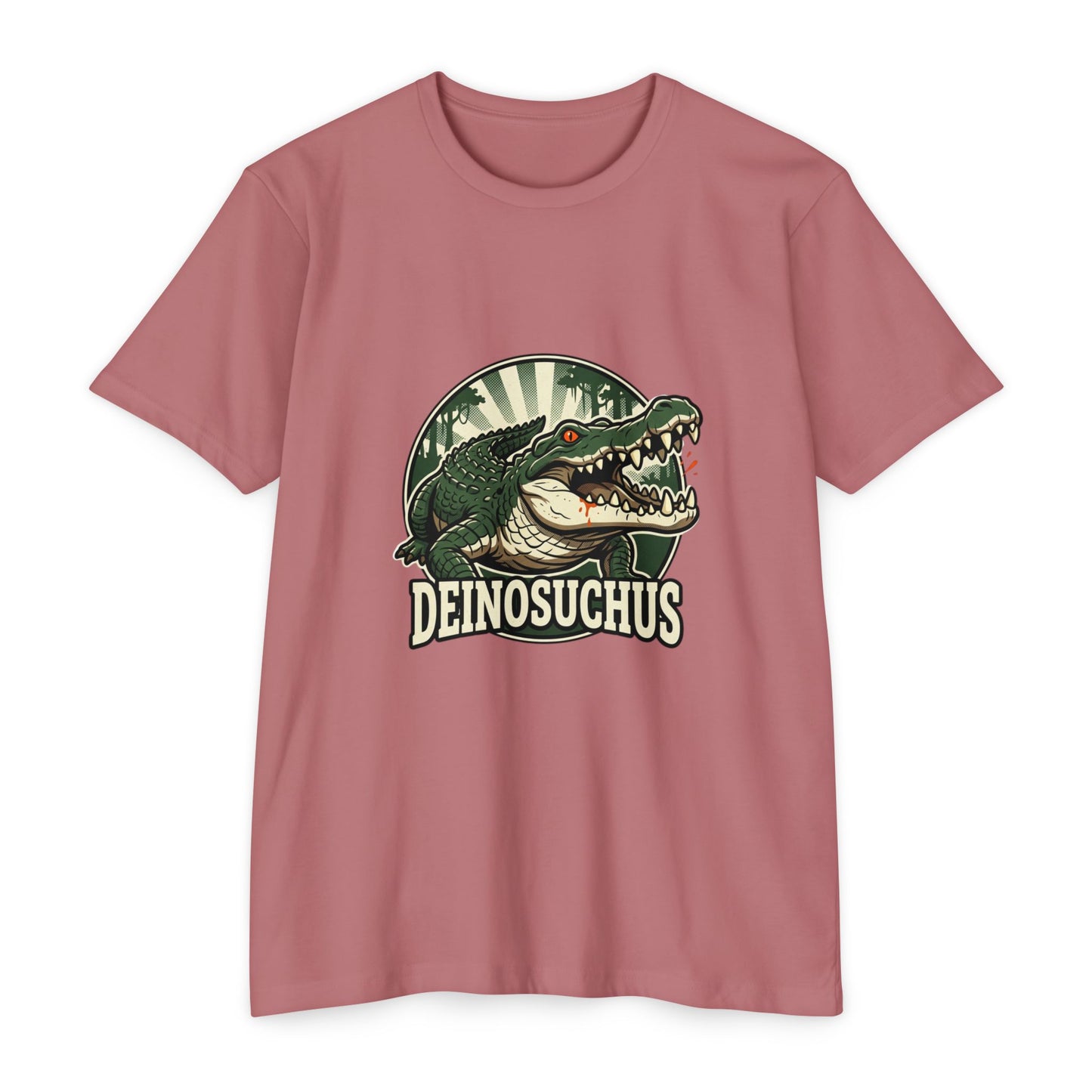 Deinosuchus Alligator Retro Fossil Graphic T-Shirt