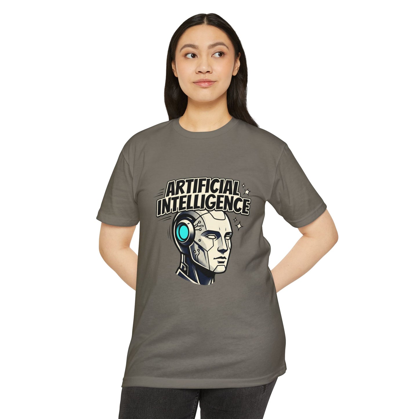 Artificial Intelligence Robot Tee — AI Head Graphic T-Shirt