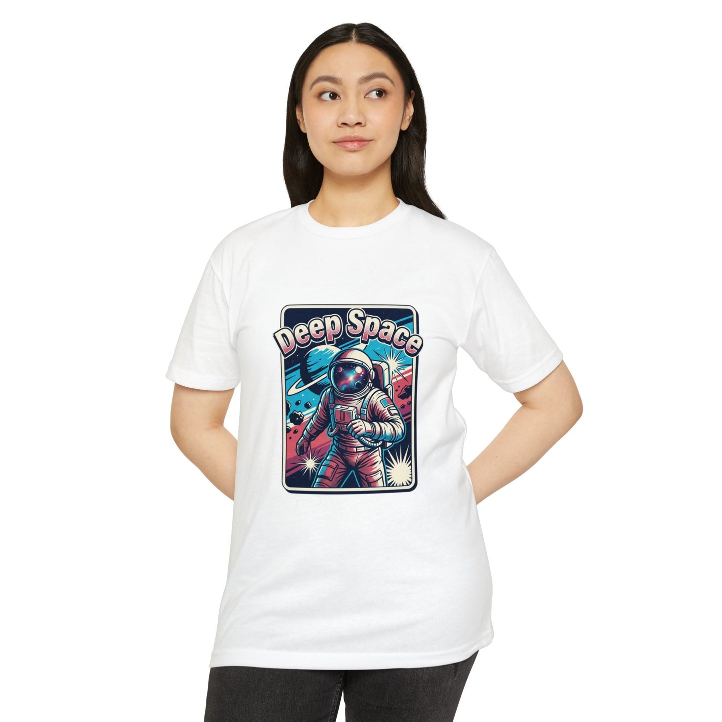 Deep Space Astronaut T-Shirt — Retro Space Exploration Tee