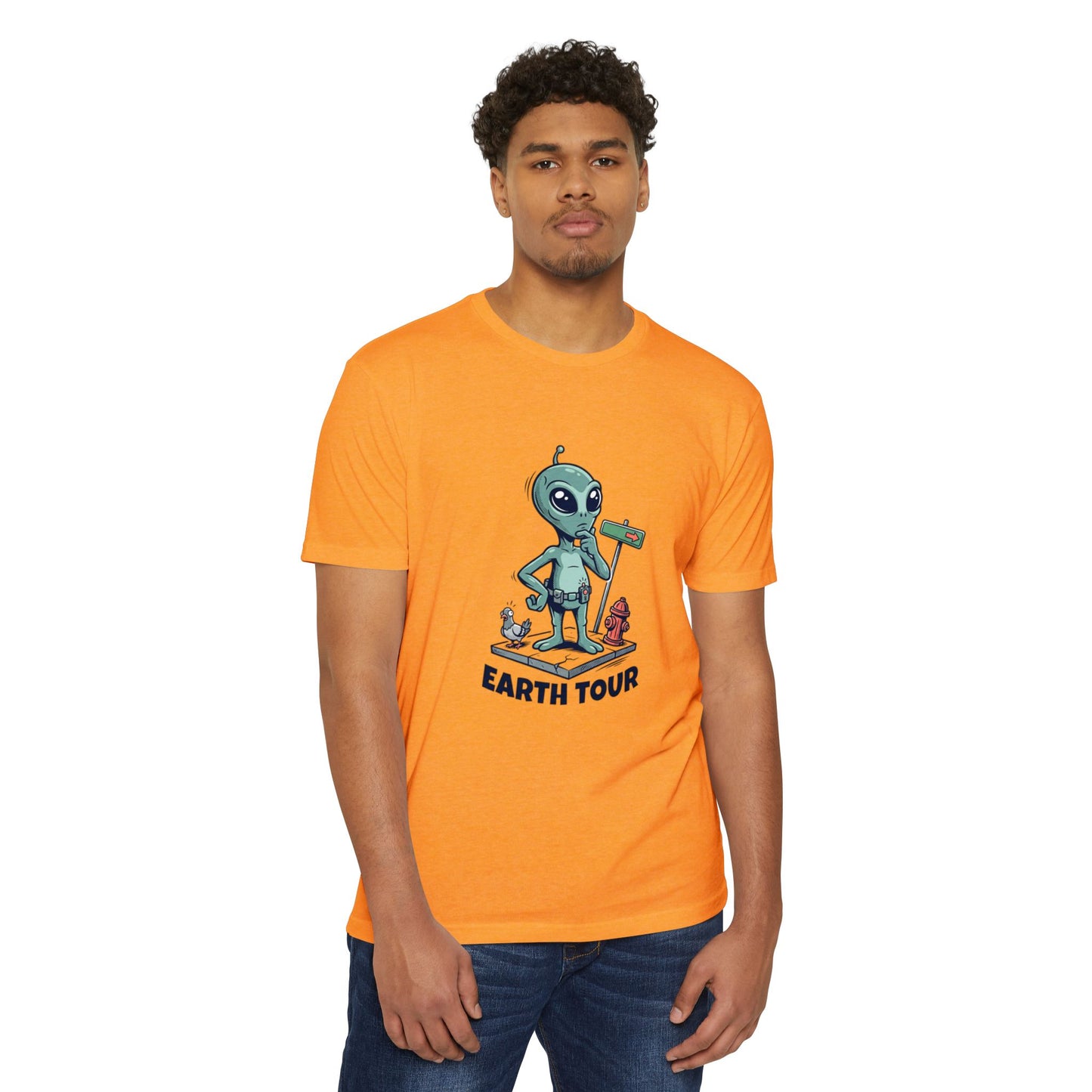 Alien 'Earth Tour' T-Shirt — Cute Space Visitor Graphic Tee