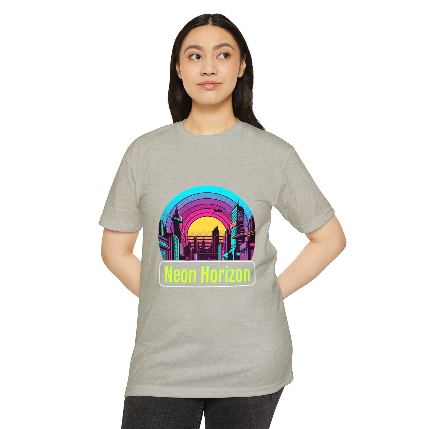 Neon Horizon Retro City T-Shirt