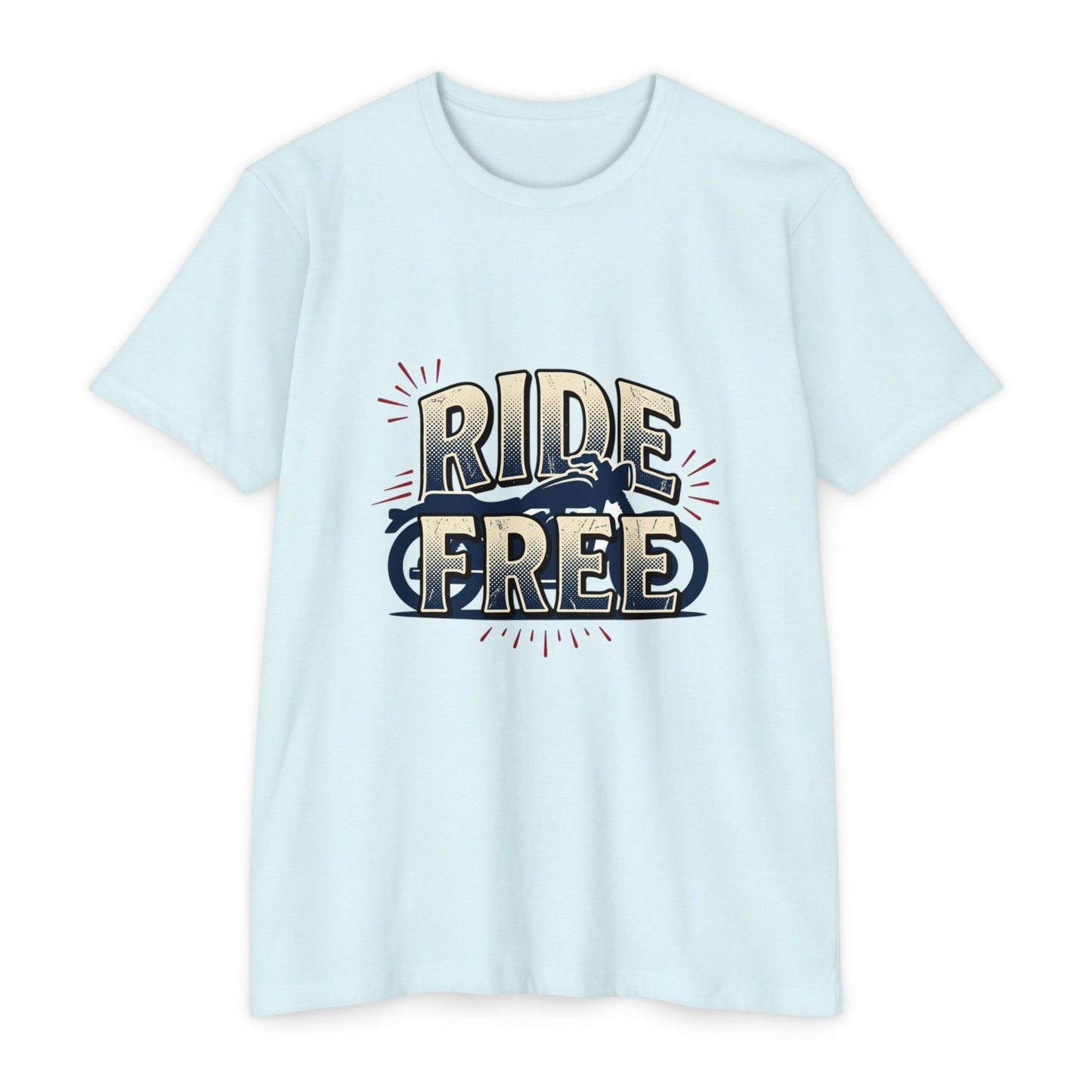 Ride Free Motorcycle T-Shirt — Vintage Biker Graphic Tee