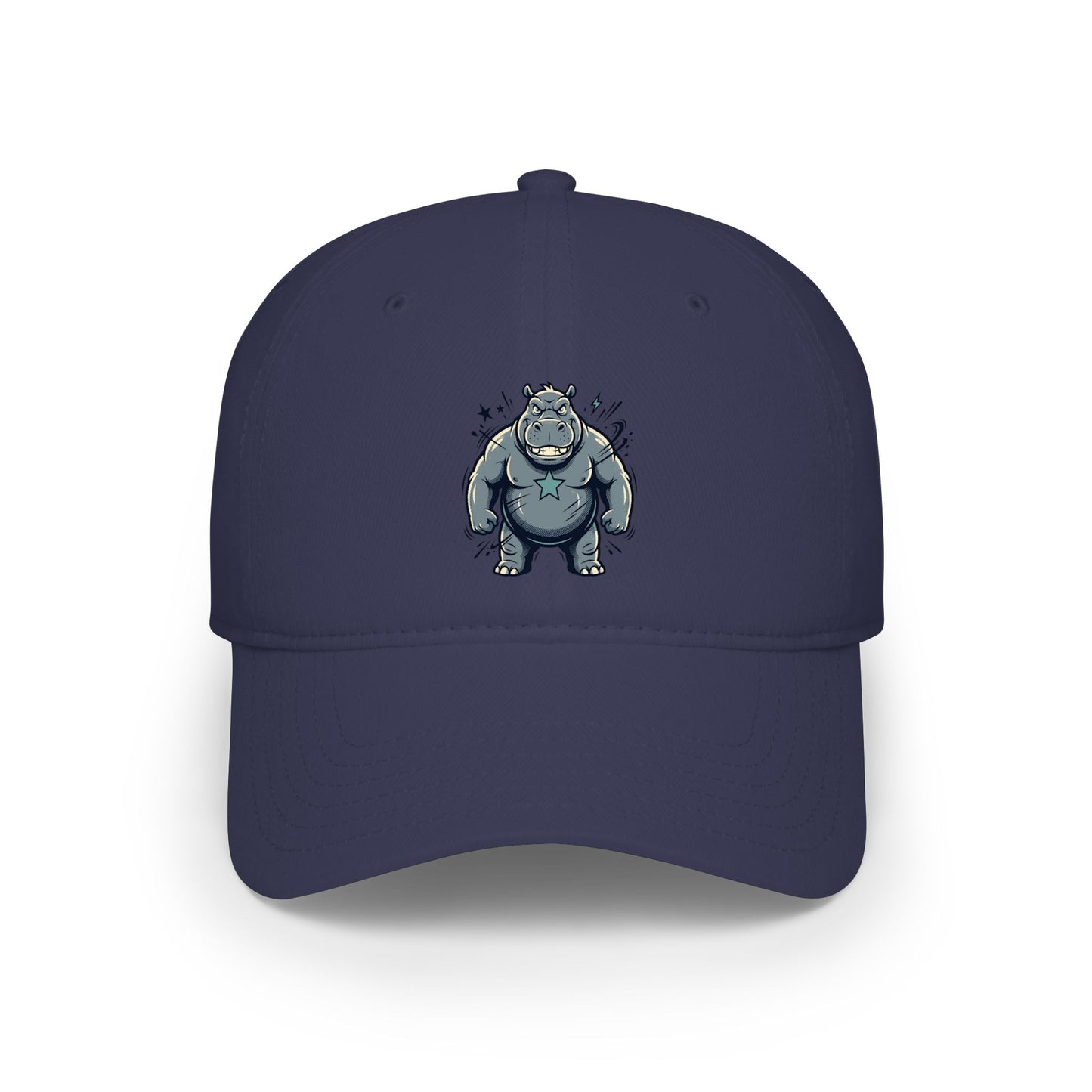 Cute Grumpy Monster Embroidered Baseball Cap