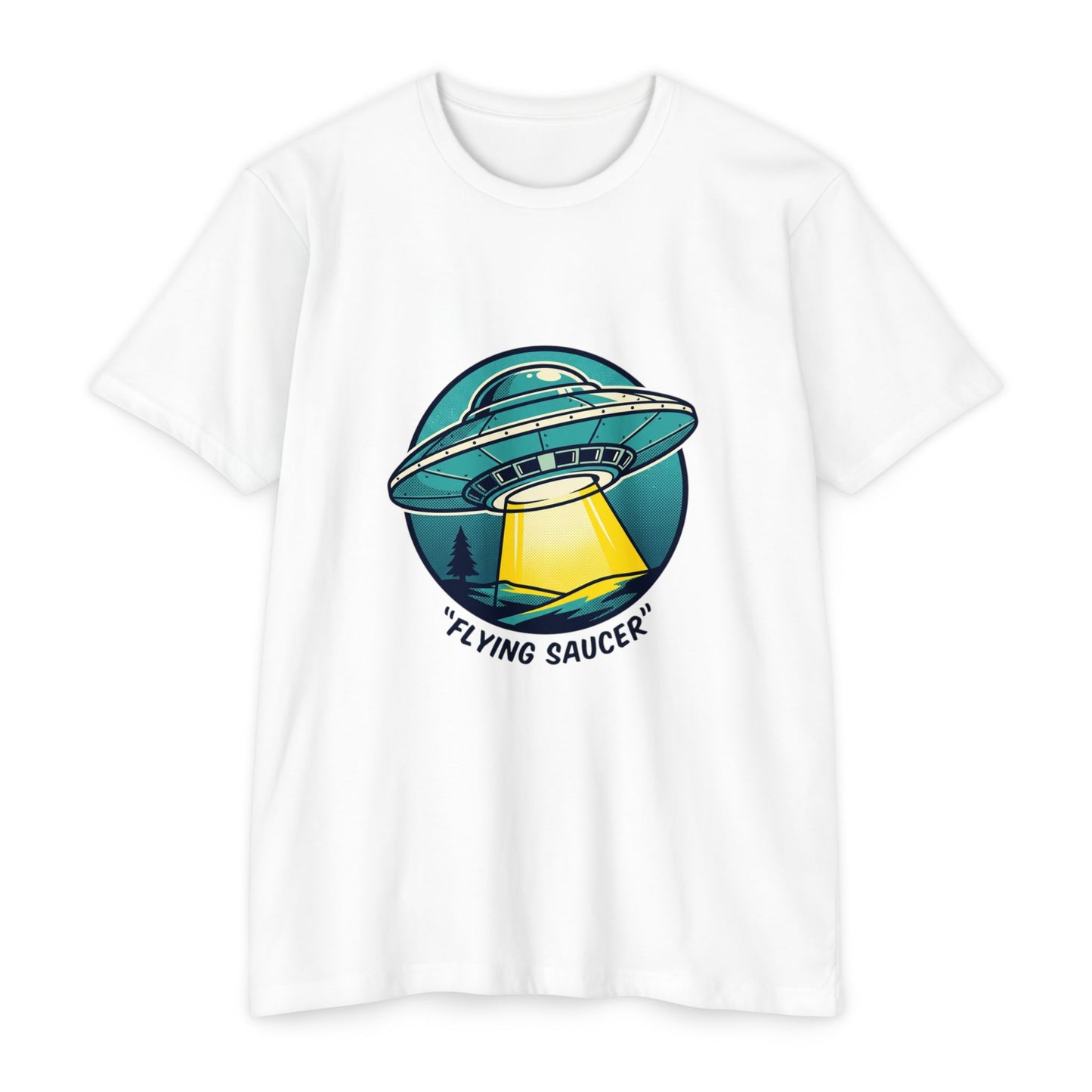 Retro Flying Saucer UFO T-Shirt — Vintage Space Graphic Tee