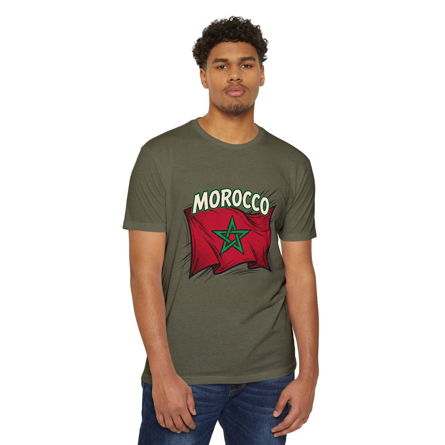 Morocco Flag Vintage Graphic T-Shirt — Moroccan Pride Tee