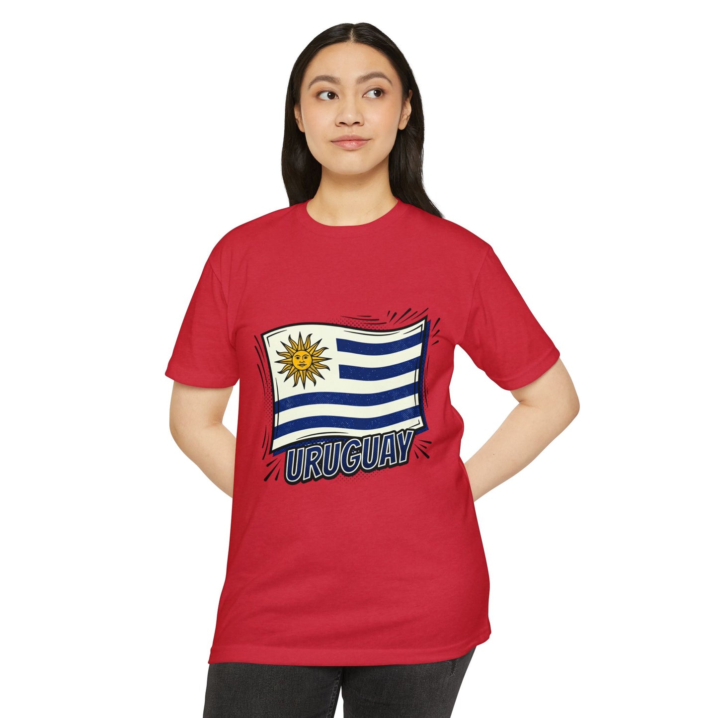 Uruguay Flag Retro Sun & Stripes T-Shirt