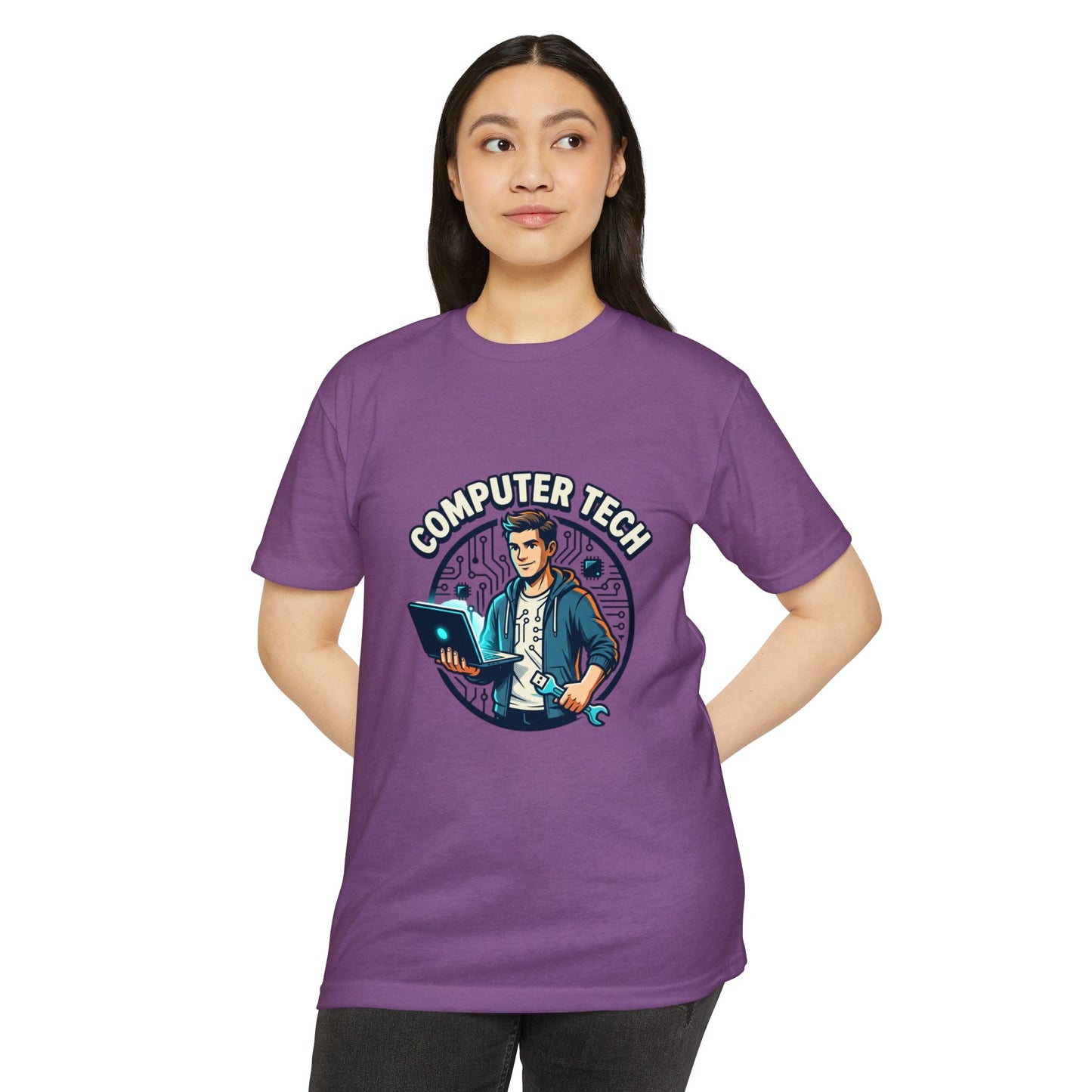 Computer Tech T-Shirt — Retro IT Technician Graphic Tee