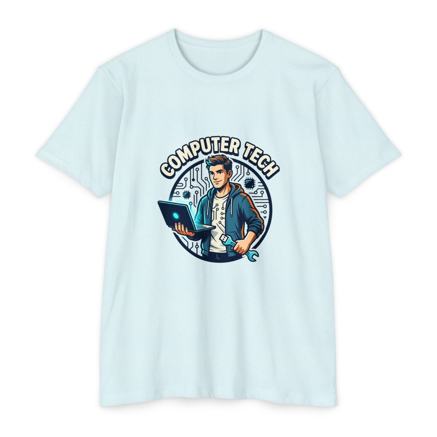Computer Tech T-Shirt — Retro IT Technician Graphic Tee