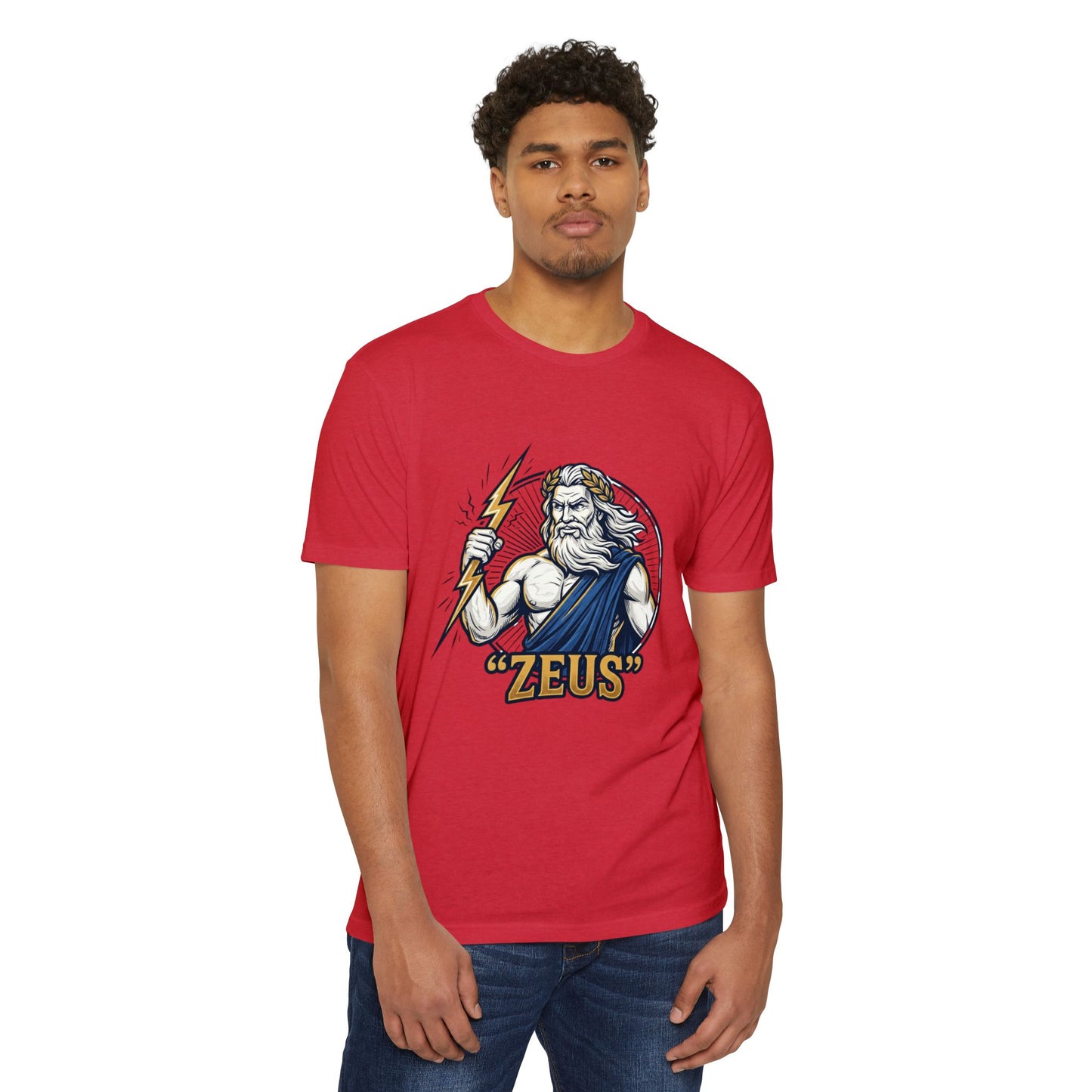 Zeus Lightning Graphic T‑Shirt — Mythology Greek God Tee