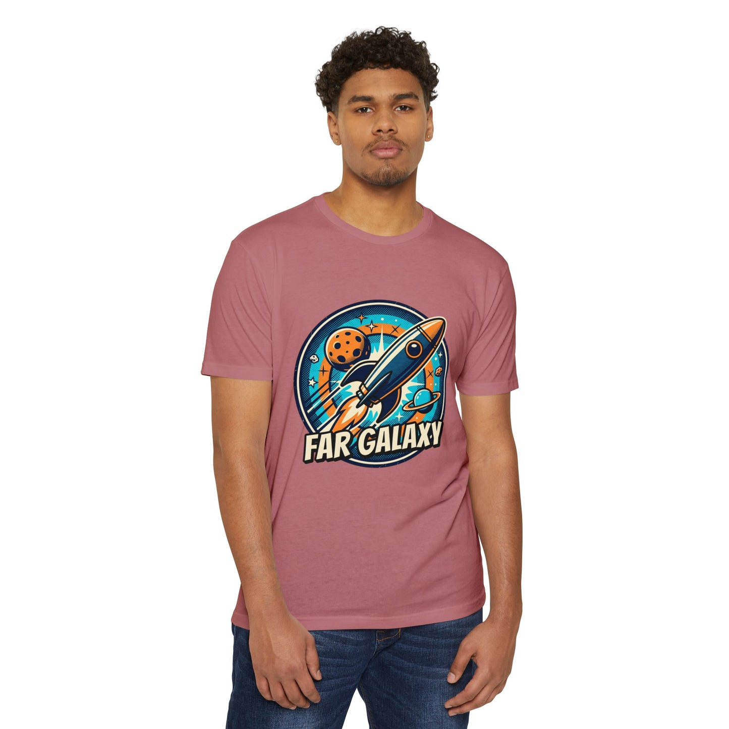 Retro Far Galaxy Rocket T-Shirt — Vintage Space Graphic Tee