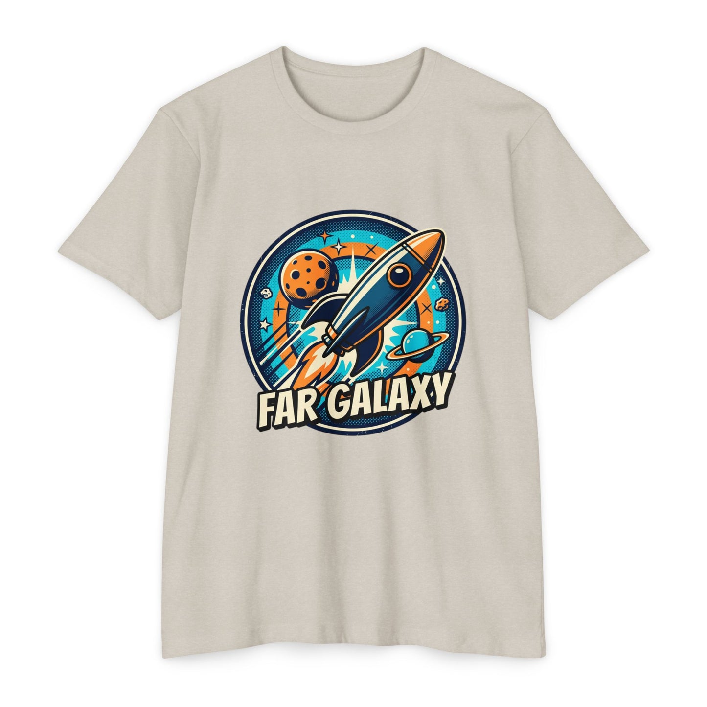 Retro Far Galaxy Rocket T-Shirt — Vintage Space Graphic Tee
