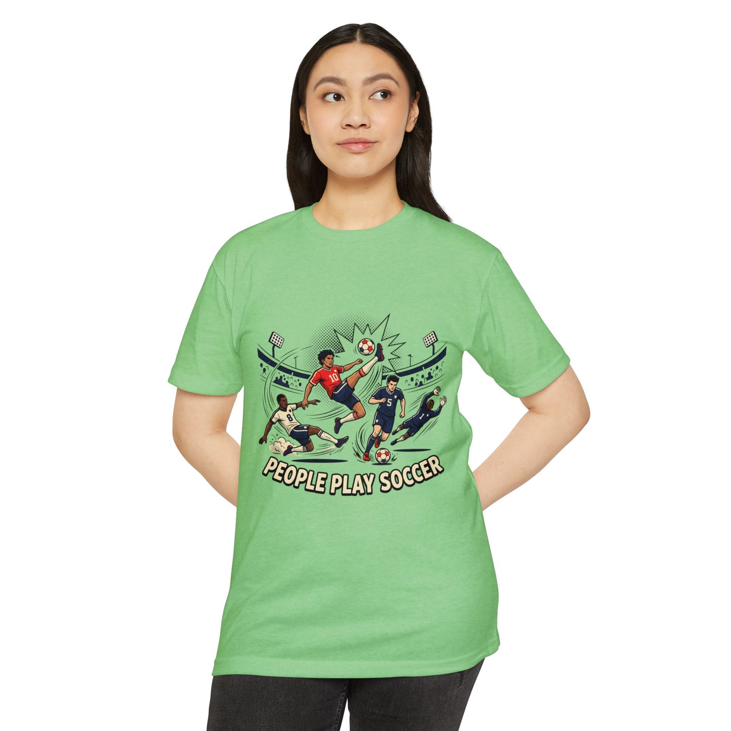 People Play Soccer T-Shirt – Vintage Soccer Players Graphic Tee