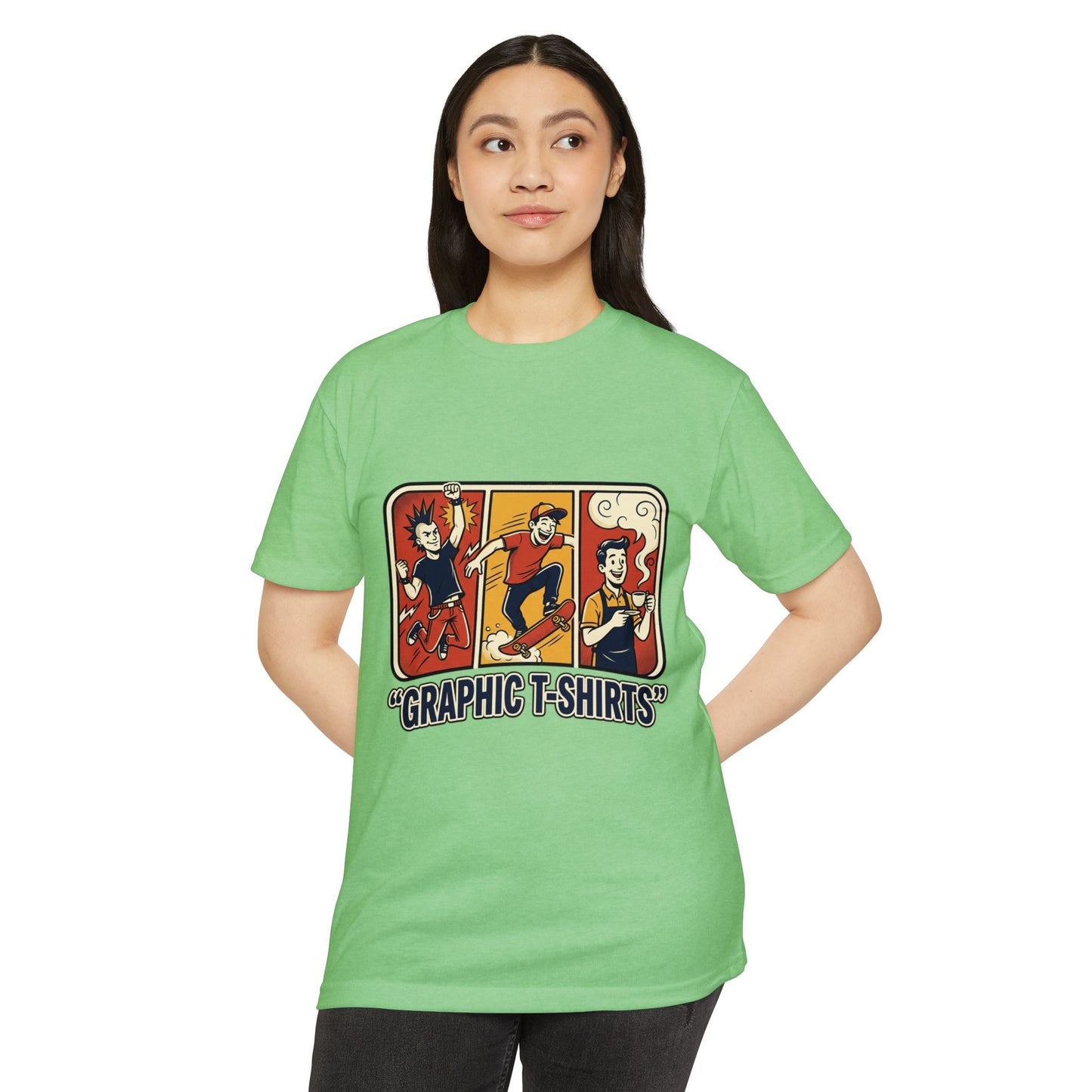 Retro Skateboard Graphic T-Shirt — Vintage Cartoon Skate Tee