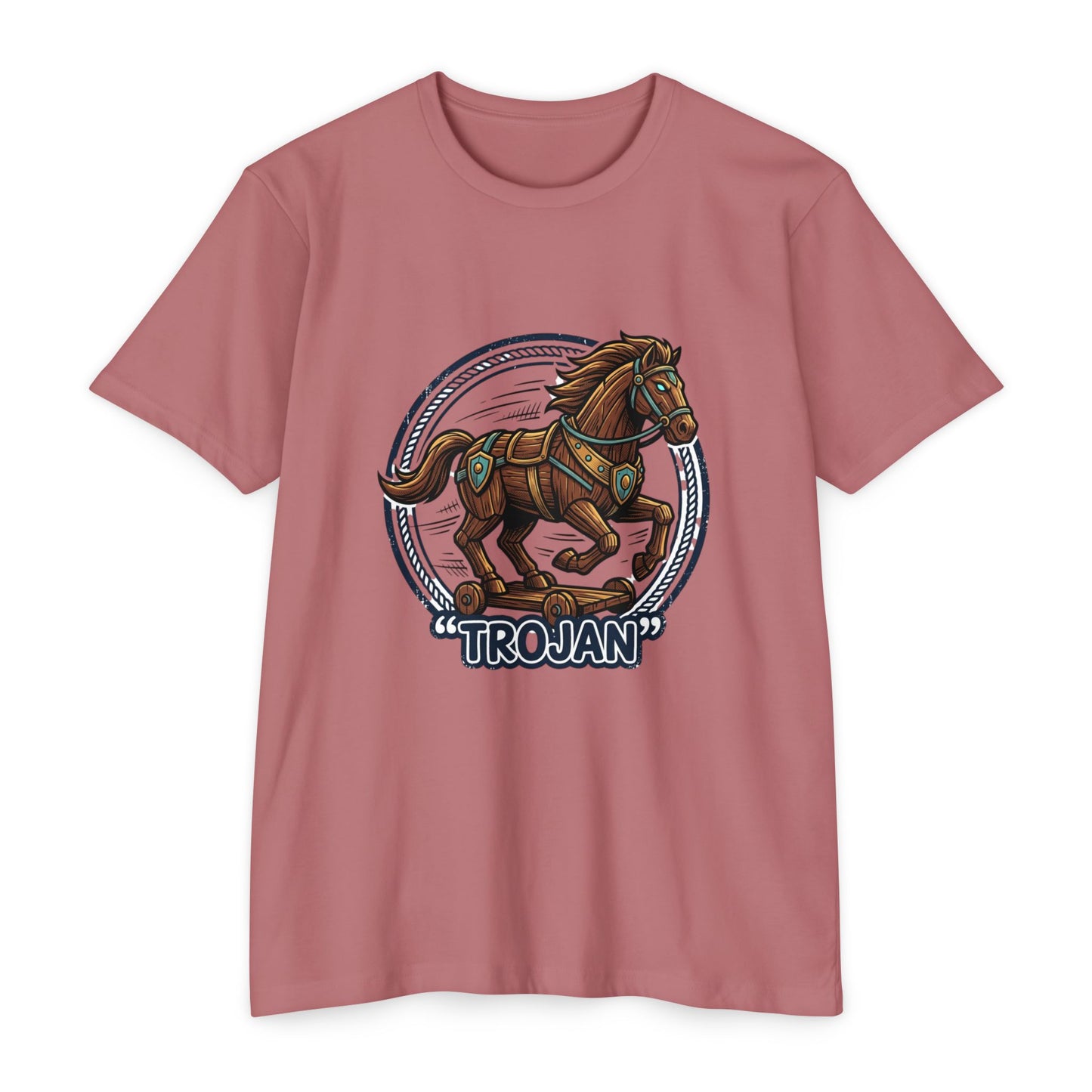 Trojan Horse Vintage Equestrian Logo T-Shirt