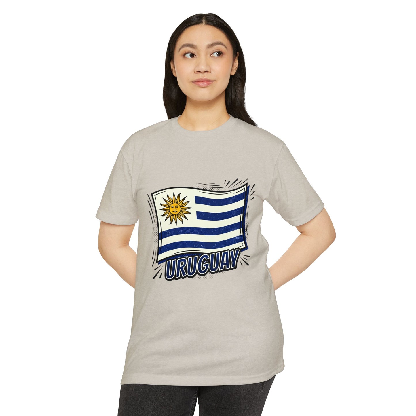 Uruguay Flag Retro Sun & Stripes T-Shirt