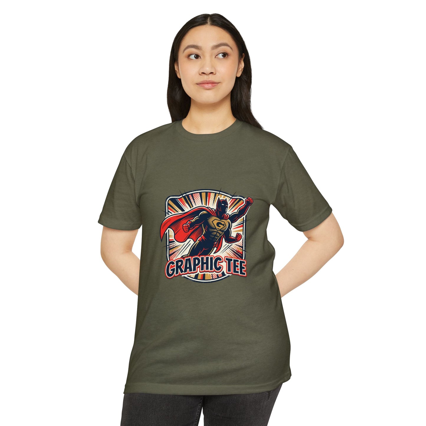 Retro Superhero Graphic Tee — Vintage Comic T-Shirt