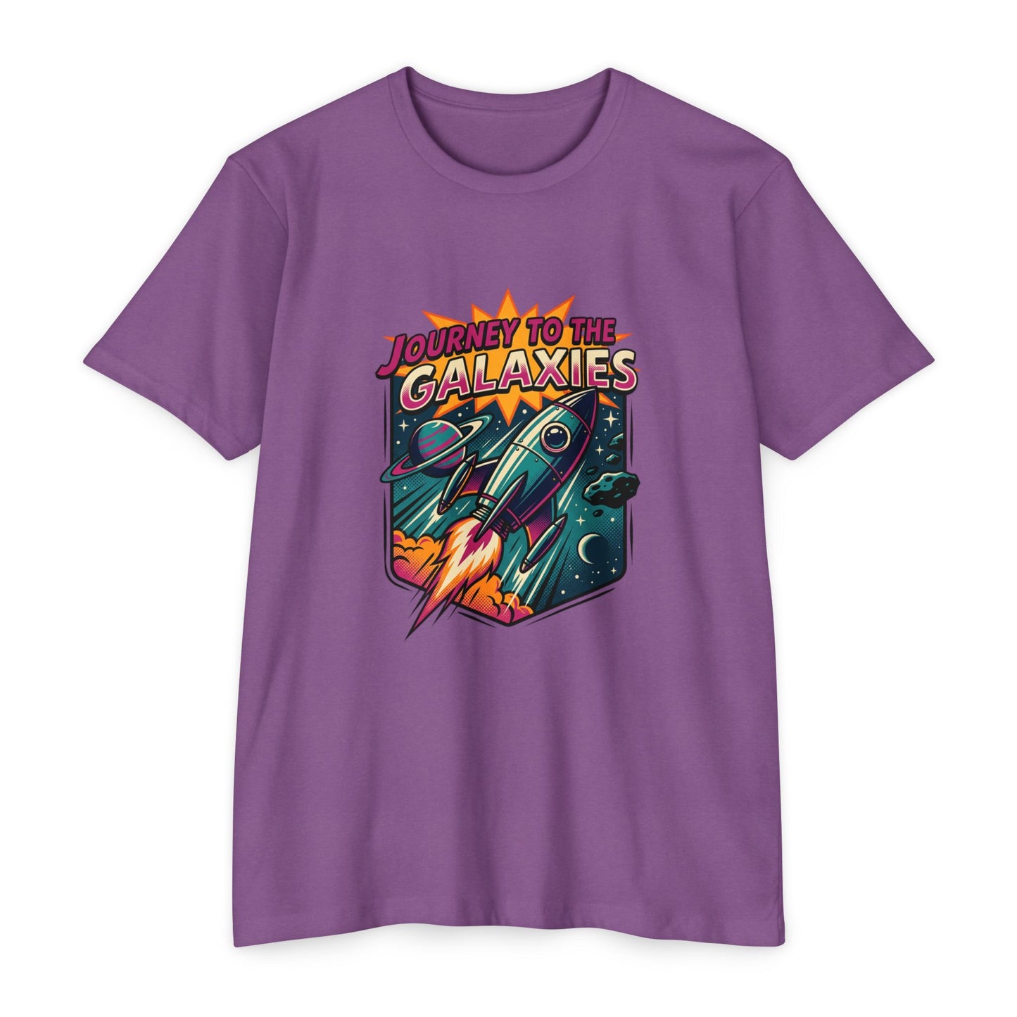 Journey to the Galaxies T-Shirt — Retro Rocket Space Tee