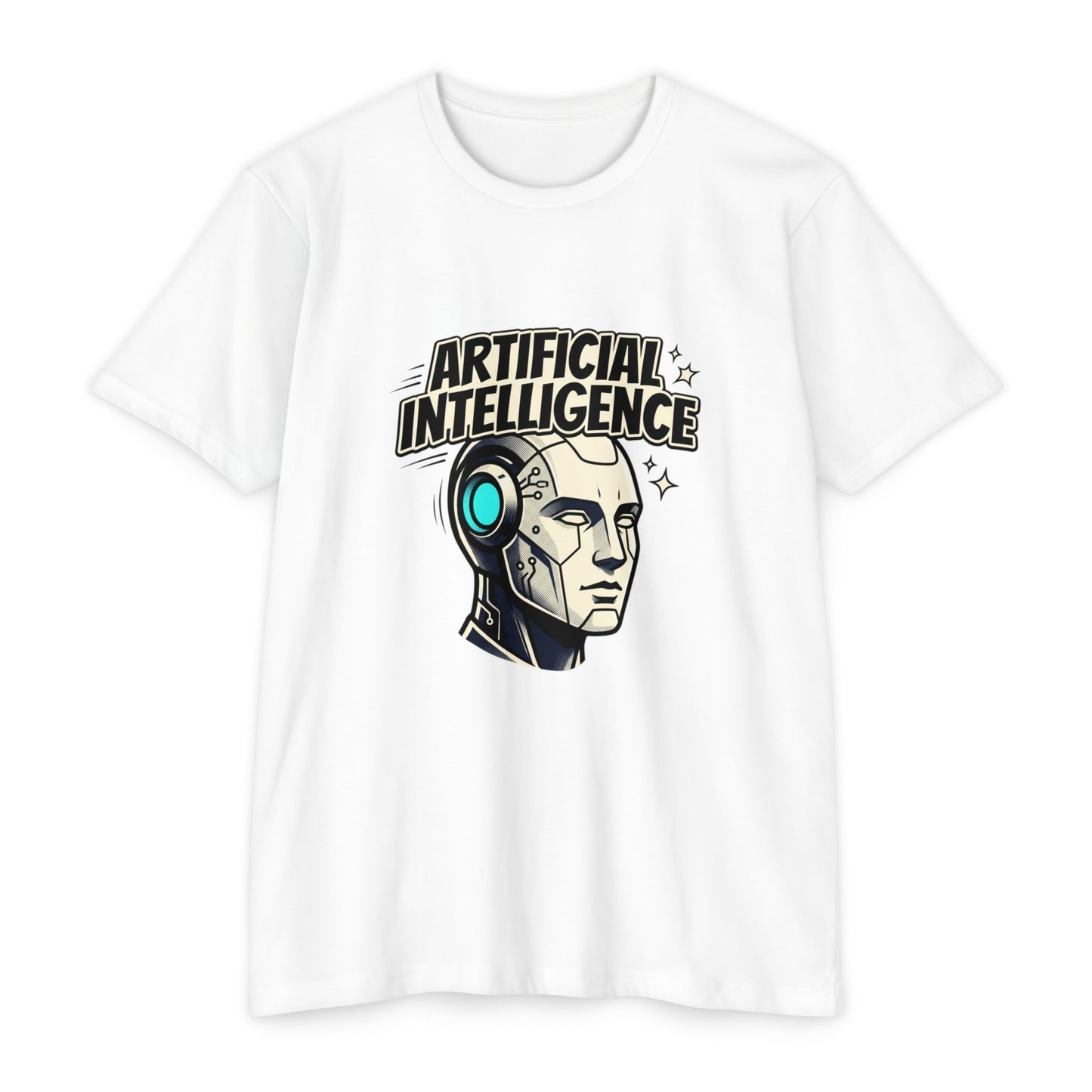 Artificial Intelligence Robot Tee — AI Head Graphic T-Shirt