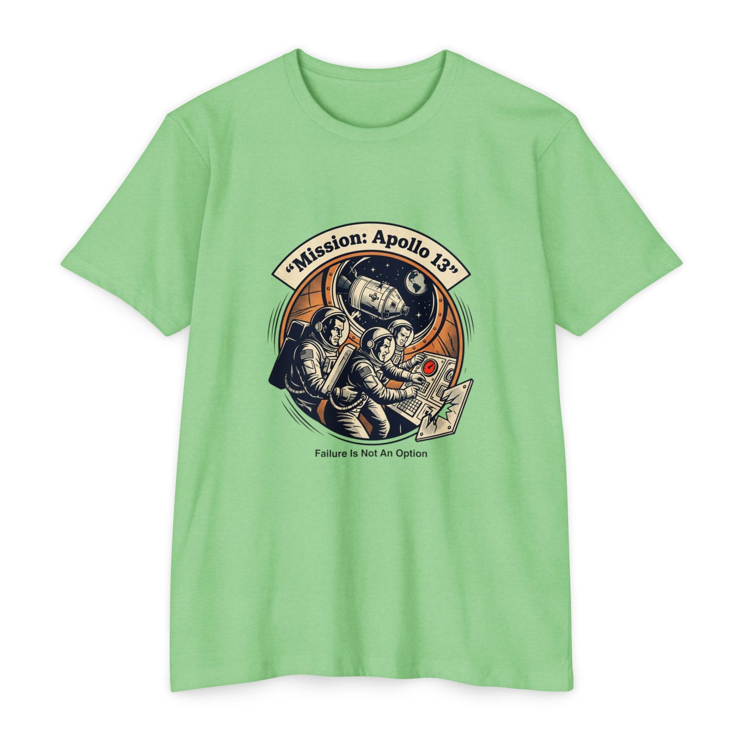 Apollo 13 Retro Space T-Shirt — "Mission: Apollo 13" Astronaut Patch Tee