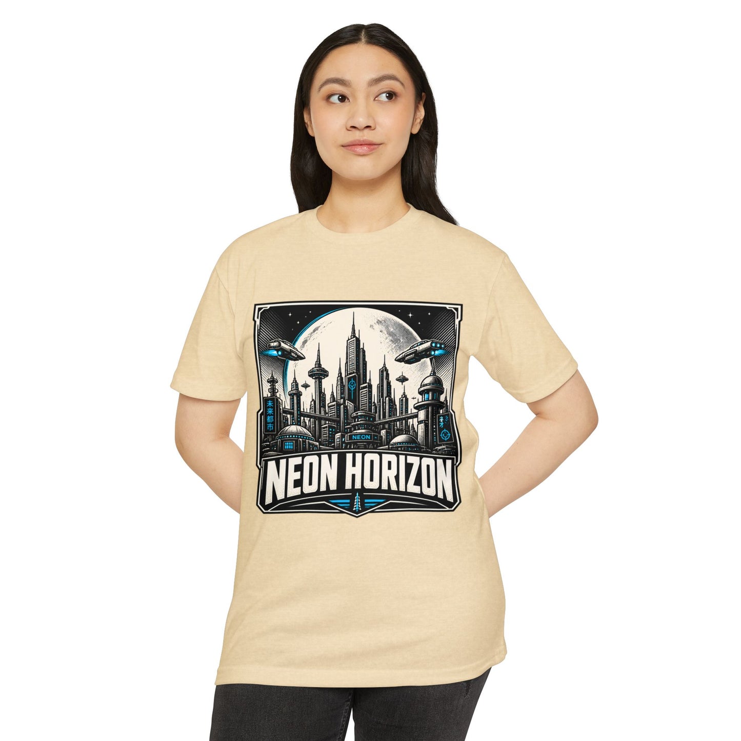 Neon Horizon Sci‑Fi T-Shirt