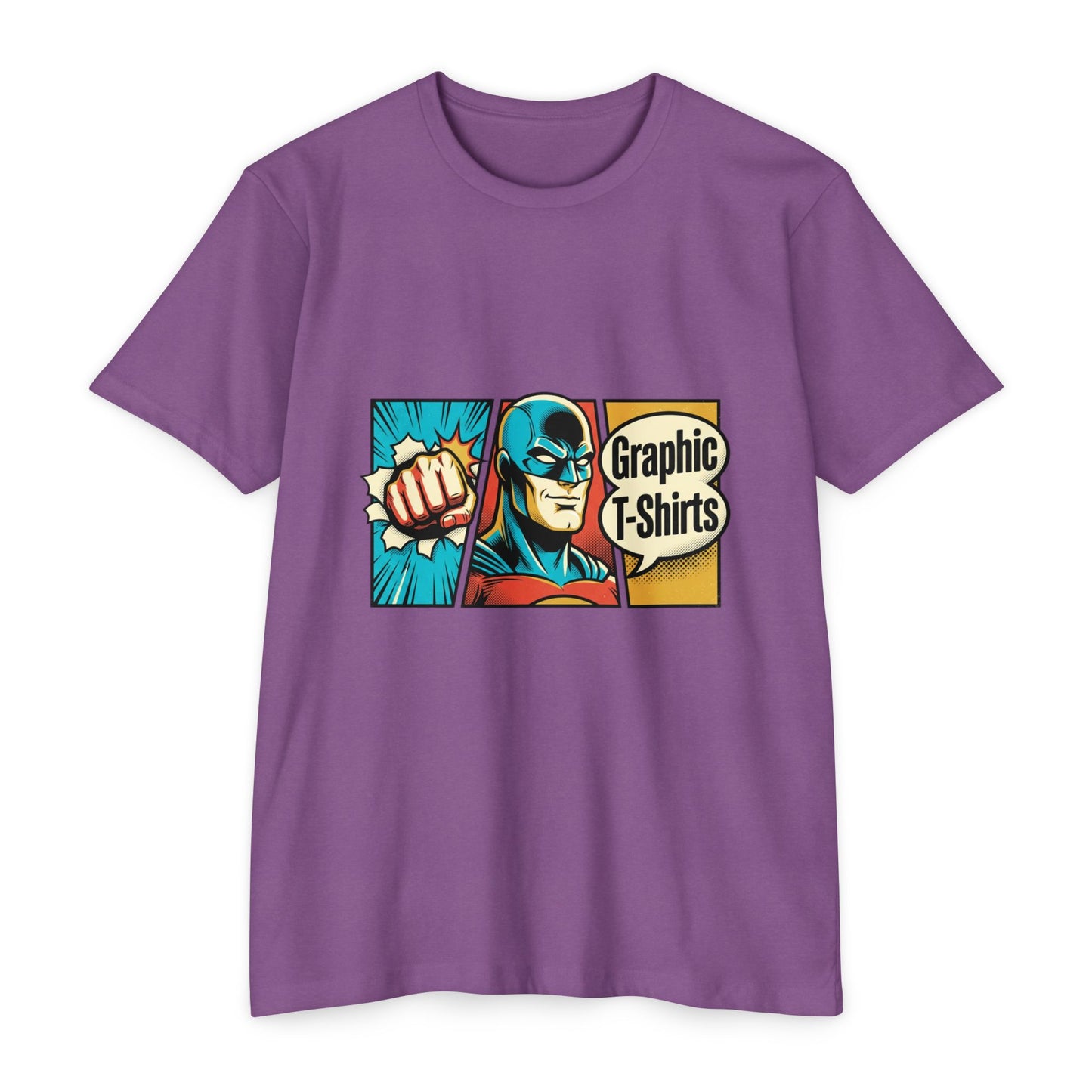 Retro Comic Superhero T-Shirt — Pop Art Graphic Tee