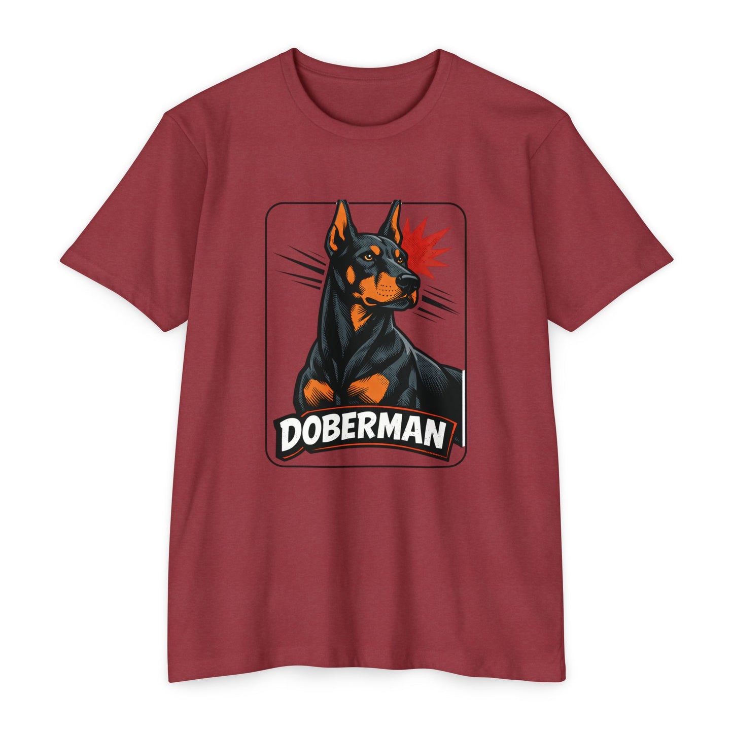 Doberman Graphic T-Shirt — Bold Vintage Canine Design